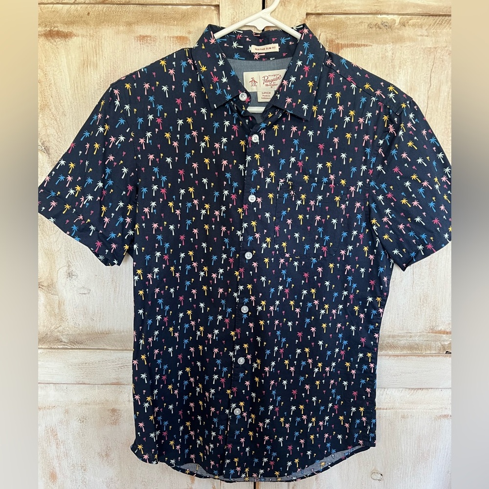Original Penguin mini 🌴 short sleeve button down